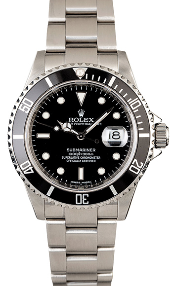 Швейцарские часы Rolex Oyster Submariner Date 40mm 16610 #1
