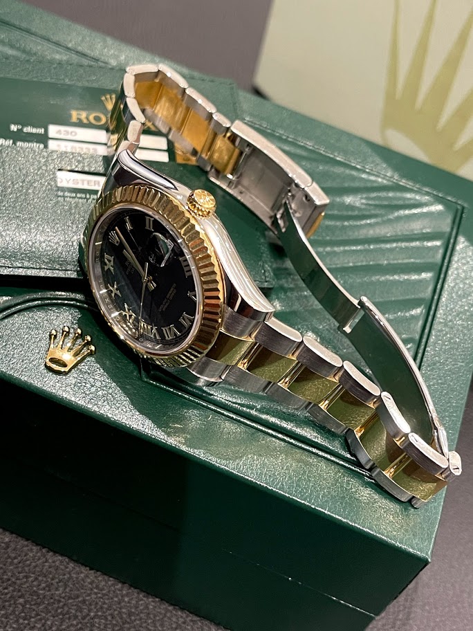Швейцарские часы Rolex Datejust II 41mm Steel and Yellow Gold 116333 bkro #3