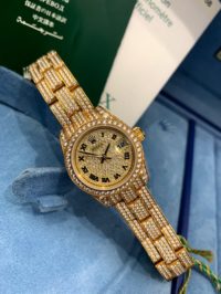 Швейцарские часы Rolex Datejust Diamond Set Gold 26mm 179458