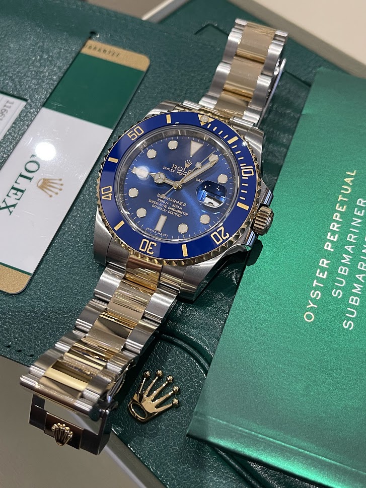 Швейцарские часы Rolex Submariner DATE 40MM STEEL AND YELLOW GOLD CERAMIC 116613lb-0005 #1