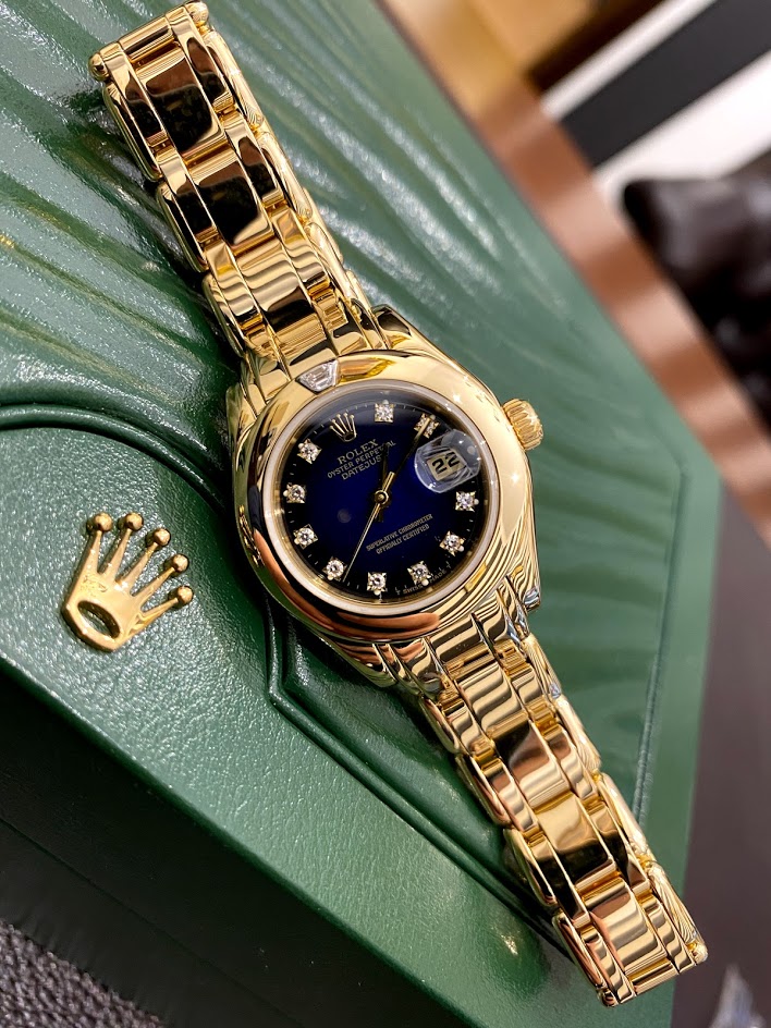 Швейцарские часы Rolex Pearlmaster Ladies 69328 #1