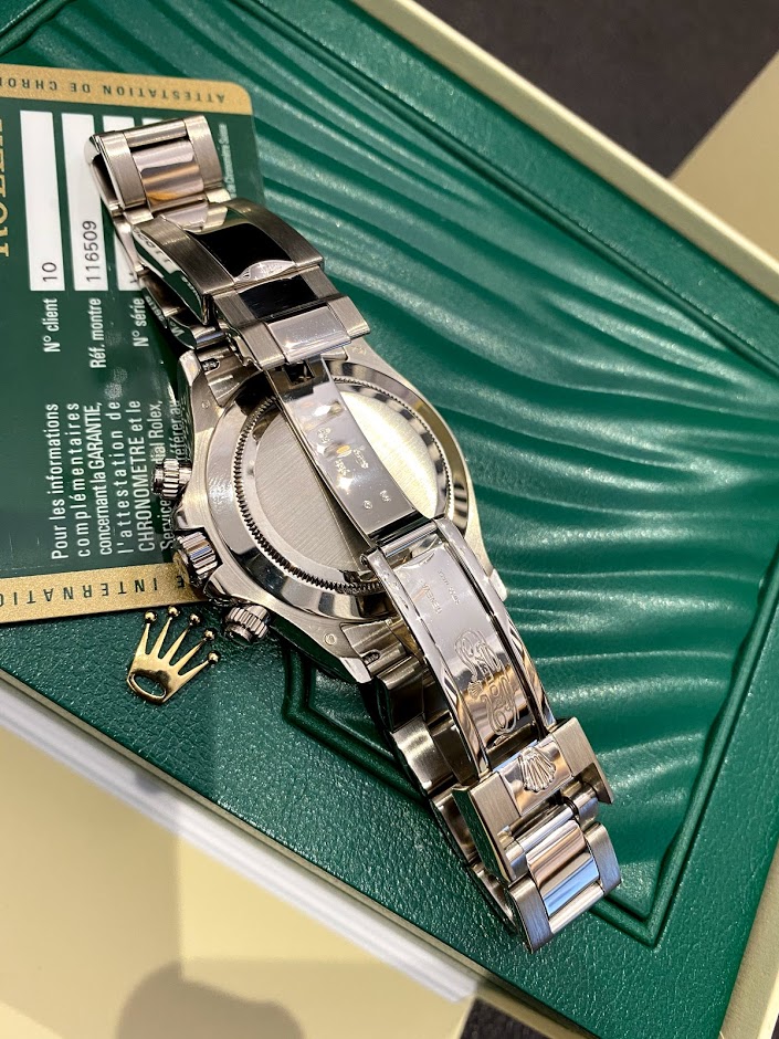 Швейцарские часы Rolex Daytona Cosmograph 40mm White Gold 116509 Black #2