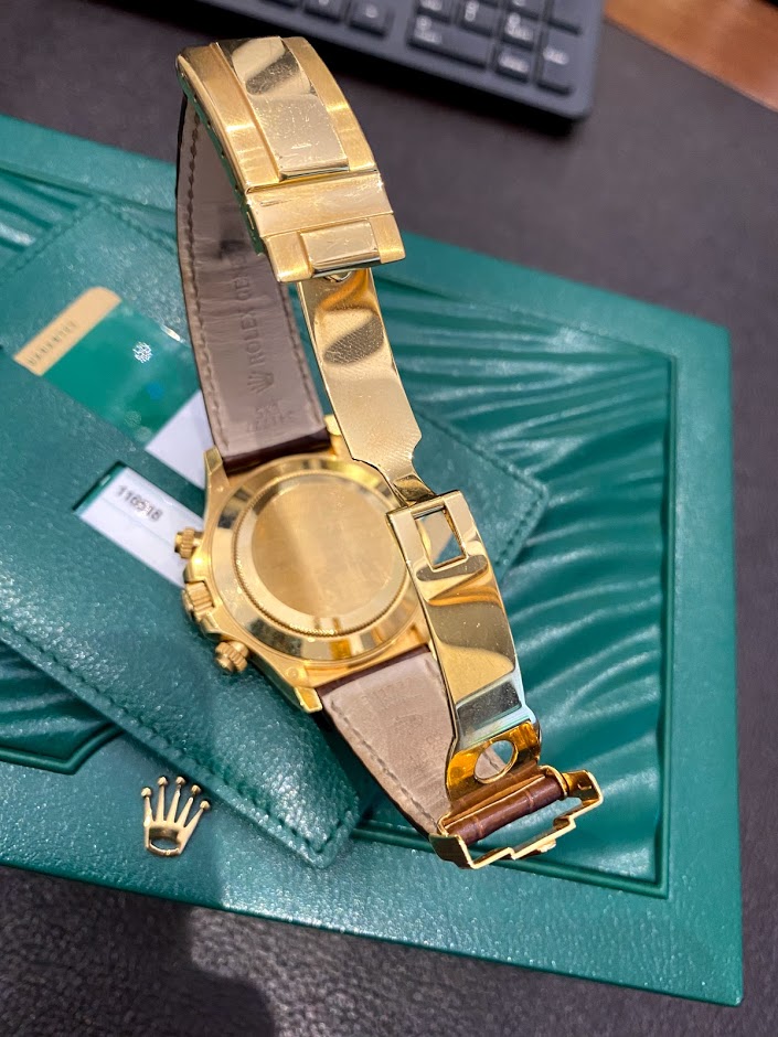 Швейцарские часы Rolex Daytona Cosmograph 40mm Yellow Gold 116518-0131 #2