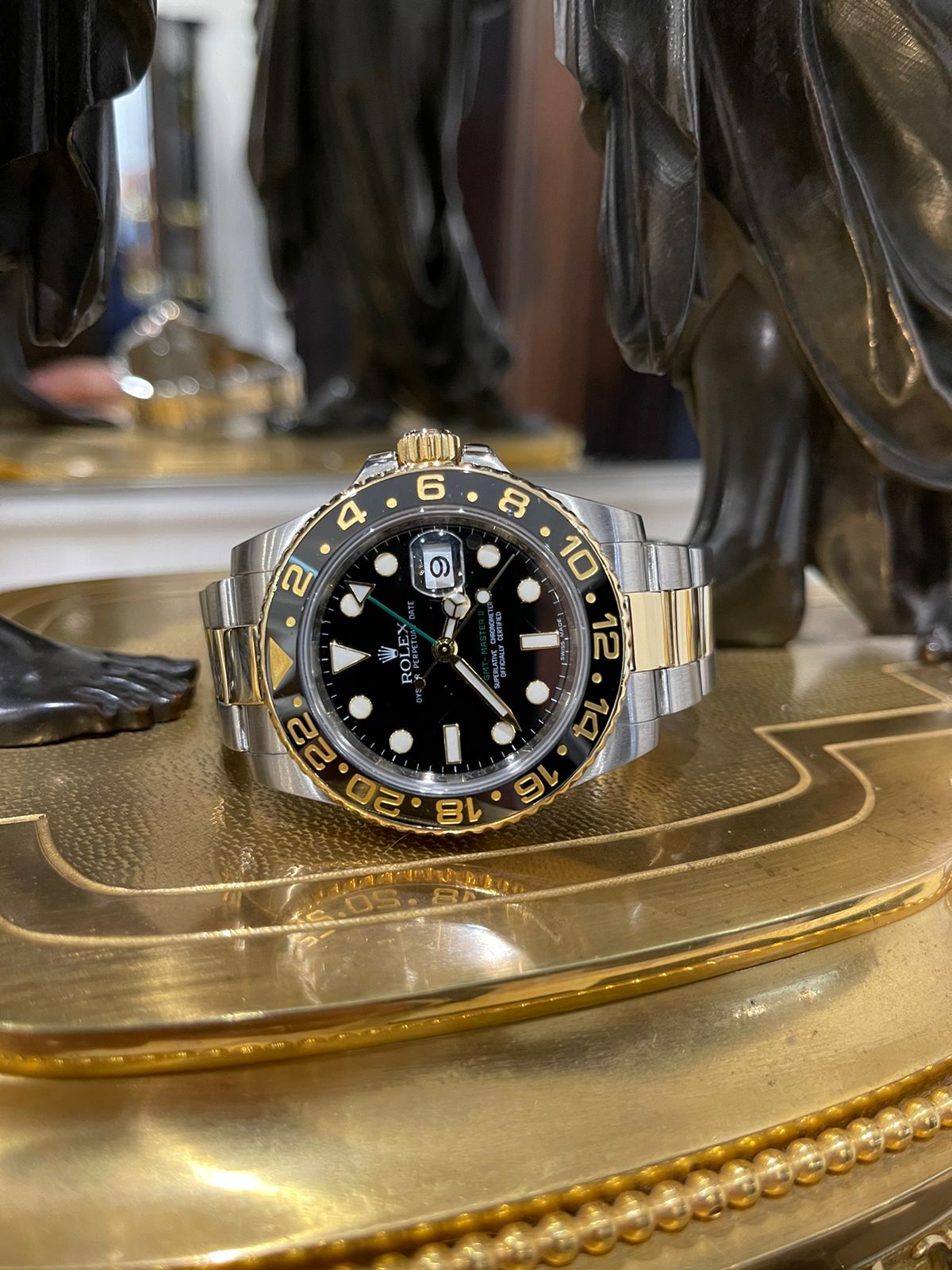 Швейцарские часы Rolex GMT-Master II 40mm Steel and Yellow Gold 116713ln-0001 #3