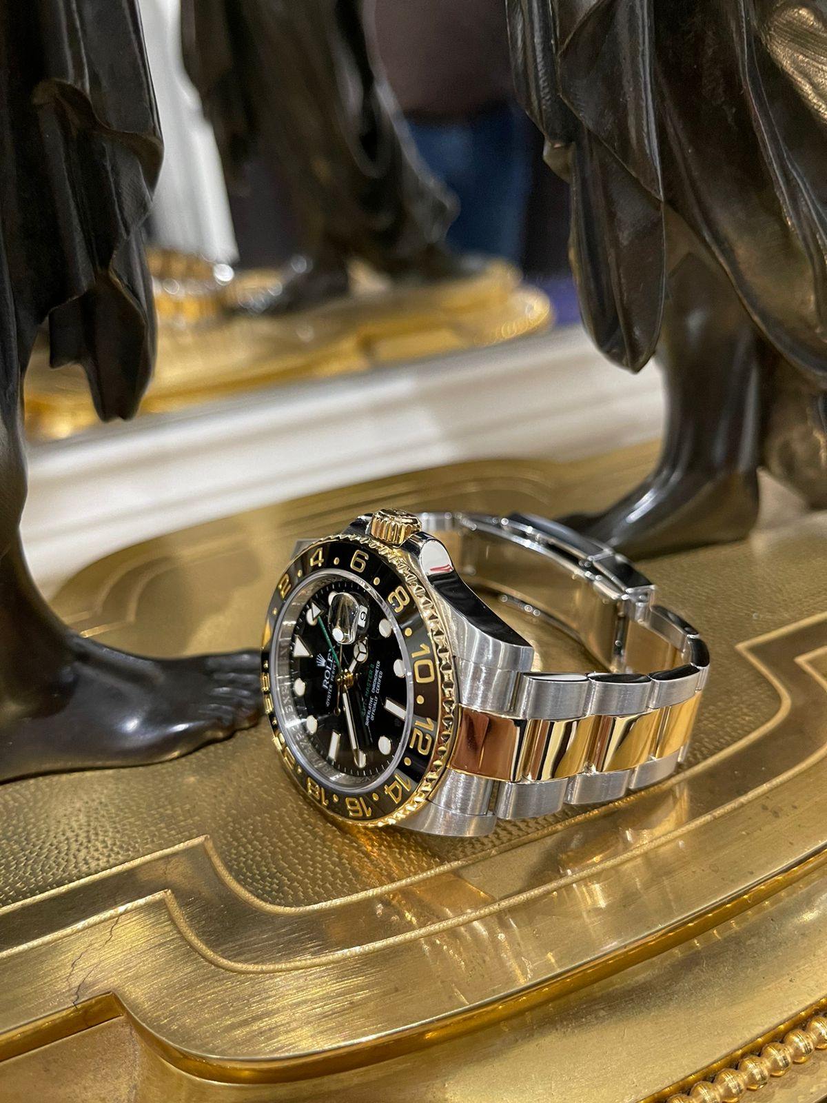 Швейцарские часы Rolex GMT-Master II 40mm Steel and Yellow Gold 116713ln-0001 #4