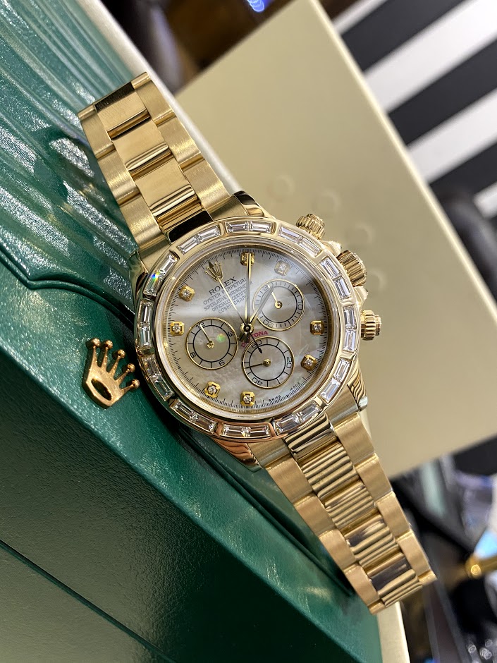 Швейцарские часы Rolex Daytona Cosmograph 40mm Yellow Gold and diamond 116528 #1