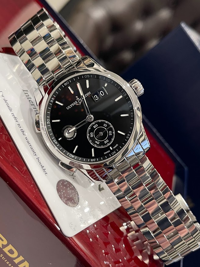 Швейцарские часы Ulysse Nardin Dual Time 42 mm Manufacture 3343-126-7/92 #1