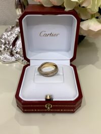 Кольцо Cartier TRINITY FULL DIAMONDS PAVE