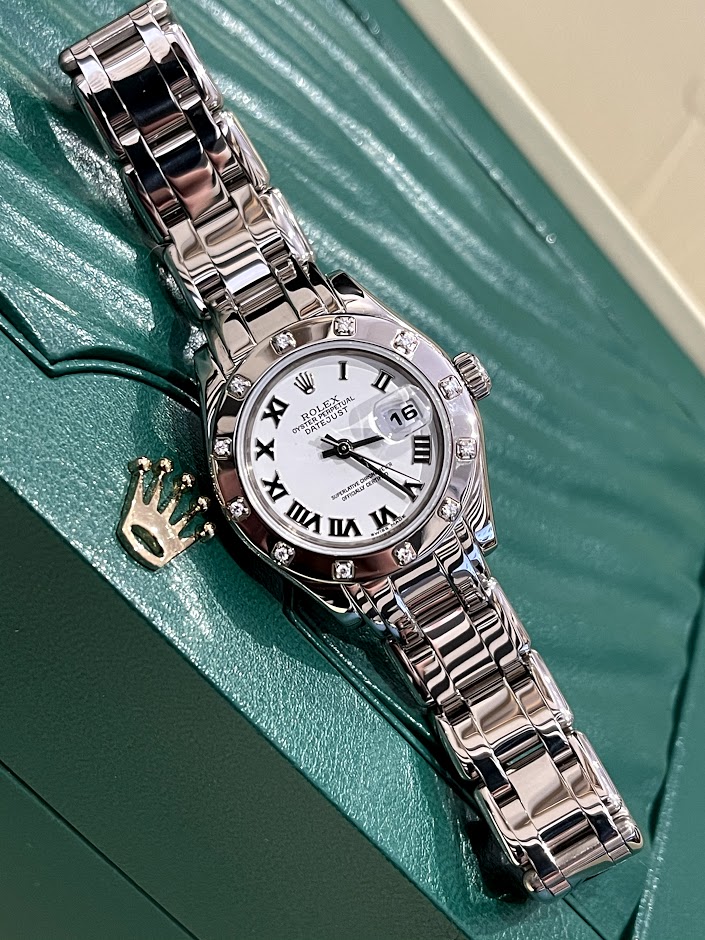 Швейцарские часы Rolex Pearlmaster 29 mm, white gold and diamonds 80319-0040 #1