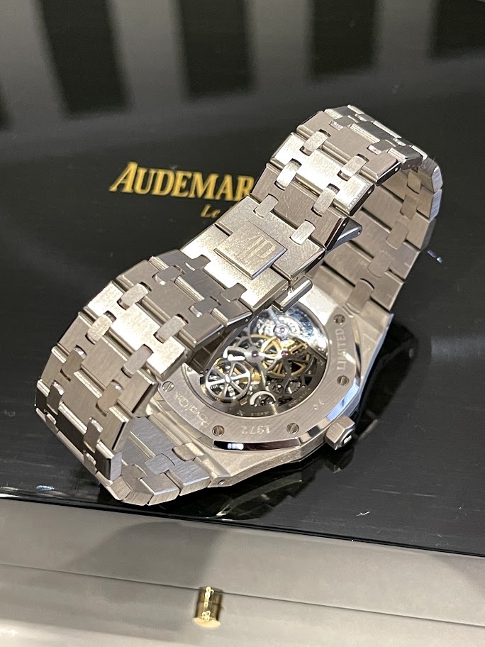 Швейцарские часы Audemars Piguet Royal Oak Openworked Extra-Thin Tourbillon 26511PT.OO.1220PT.01 #5