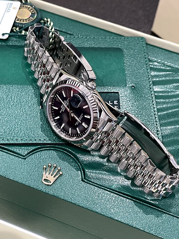 Швейцарские часы Rolex Datejust 36mm Steel and White Gold 126234-0017 #3