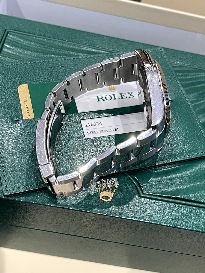Швейцарские часы Rolex Datejust  II 41mm Steel and White Gold 116334 blro #4