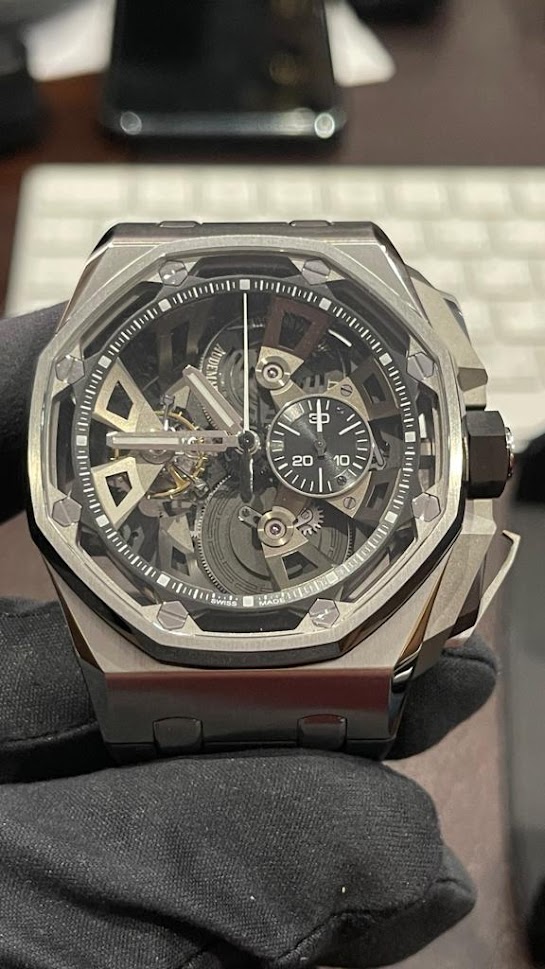 Швейцарские часы Audemars Piguet Royal Oak Offshore  Tourbillon Chronograph 25th Anniversary 26421ST.OO.A002CA.01 #1