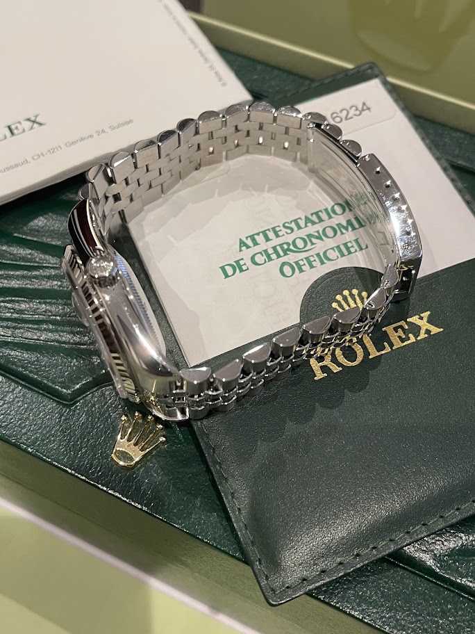 Швейцарские часы Rolex Datejust 36 mm Steel and White Gold 16234 #4
