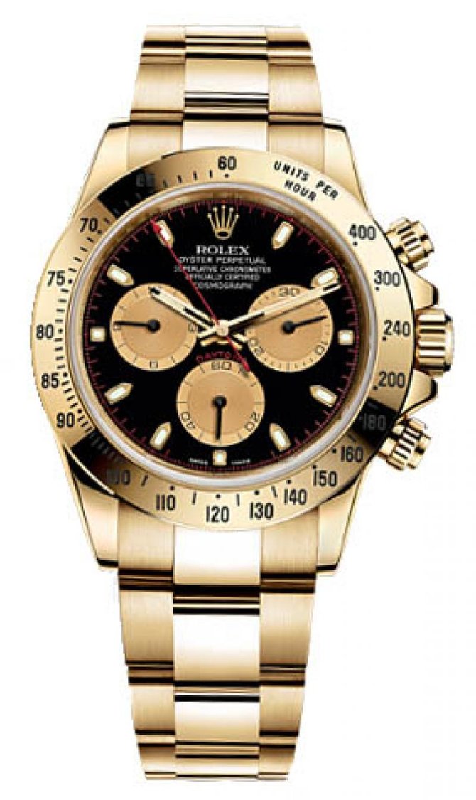 Швейцарские часы Rolex Daytona Cosmograph 40mm Yellow Gold 116528 #1