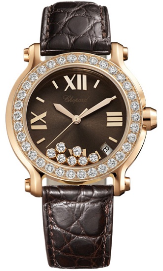 Швейцарские часы Chopard Happy Sport Sport Round Quartz 36mm Ladies 277473-5008 #1