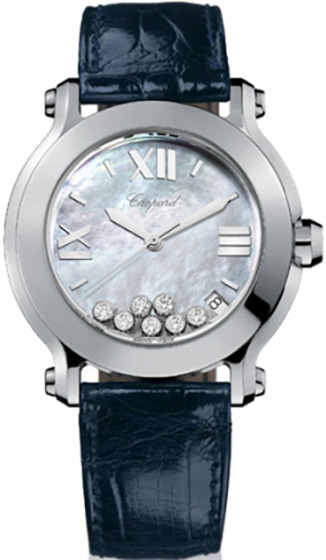 Швейцарские часы Chopard Happy Sport Round 36mm 7 Diamonds Edition 2 278475-3002 #1
