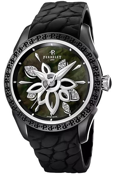 Швейцарские часы Perrelet Double Rotor  Diamond Flower Ceramic  A2039/2 #1