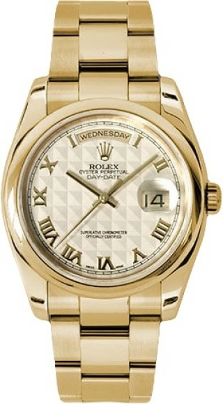 Швейцарские часы Rolex Day-Date 36mm Yellow Gold 118208 IPRO #1
