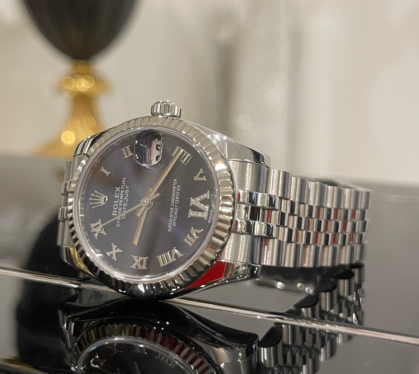 Швейцарские часы Rolex Datejust 31 mm, Oystersteel and white gold 178274-0088 #5