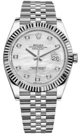 Швейцарские часы Rolex Datejust 41mm Steel and White Gold 126334-0020