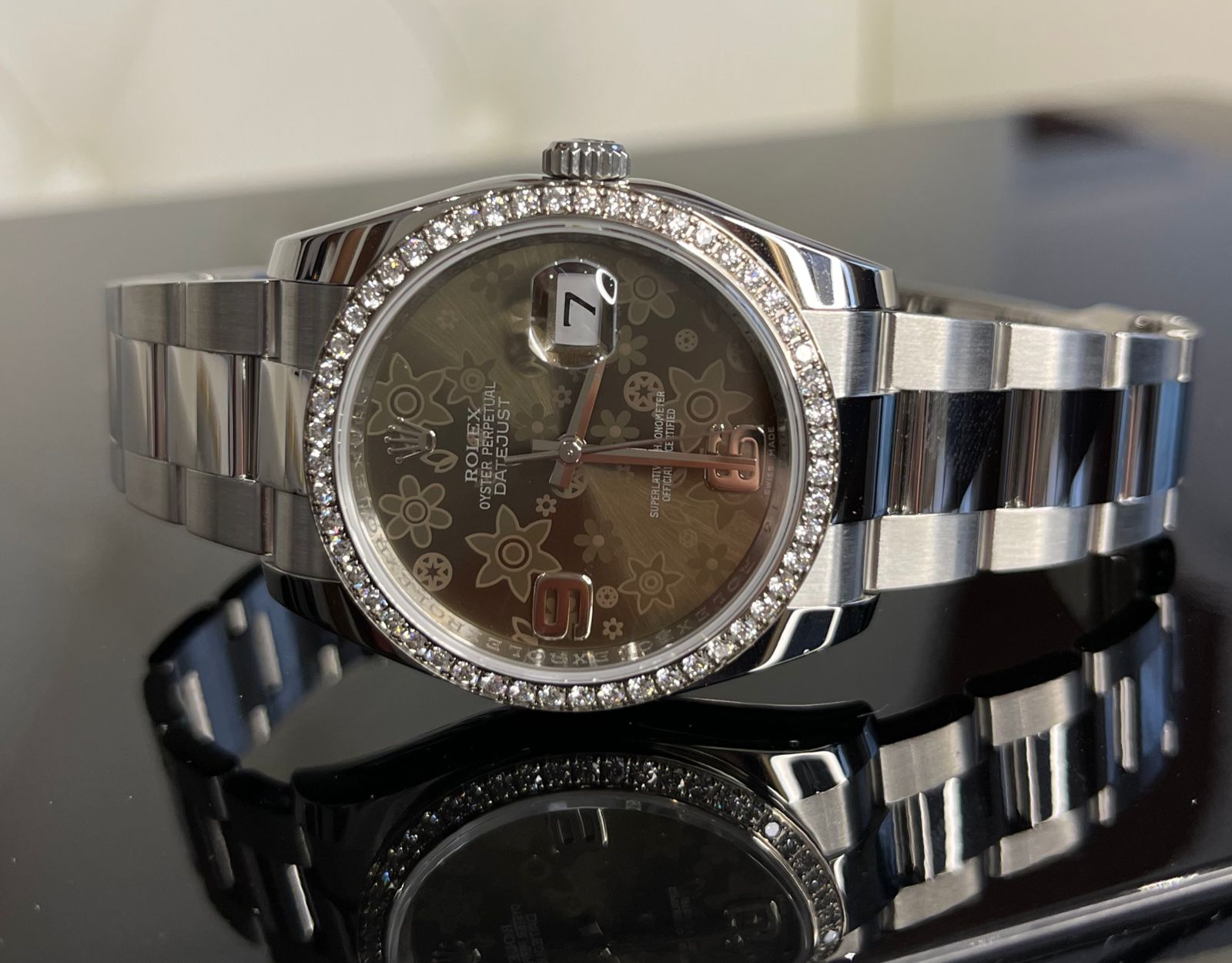 Швейцарские часы Rolex Datejust 36 mm, Oystersteel, white gold and diamonds 116244-0006 #2