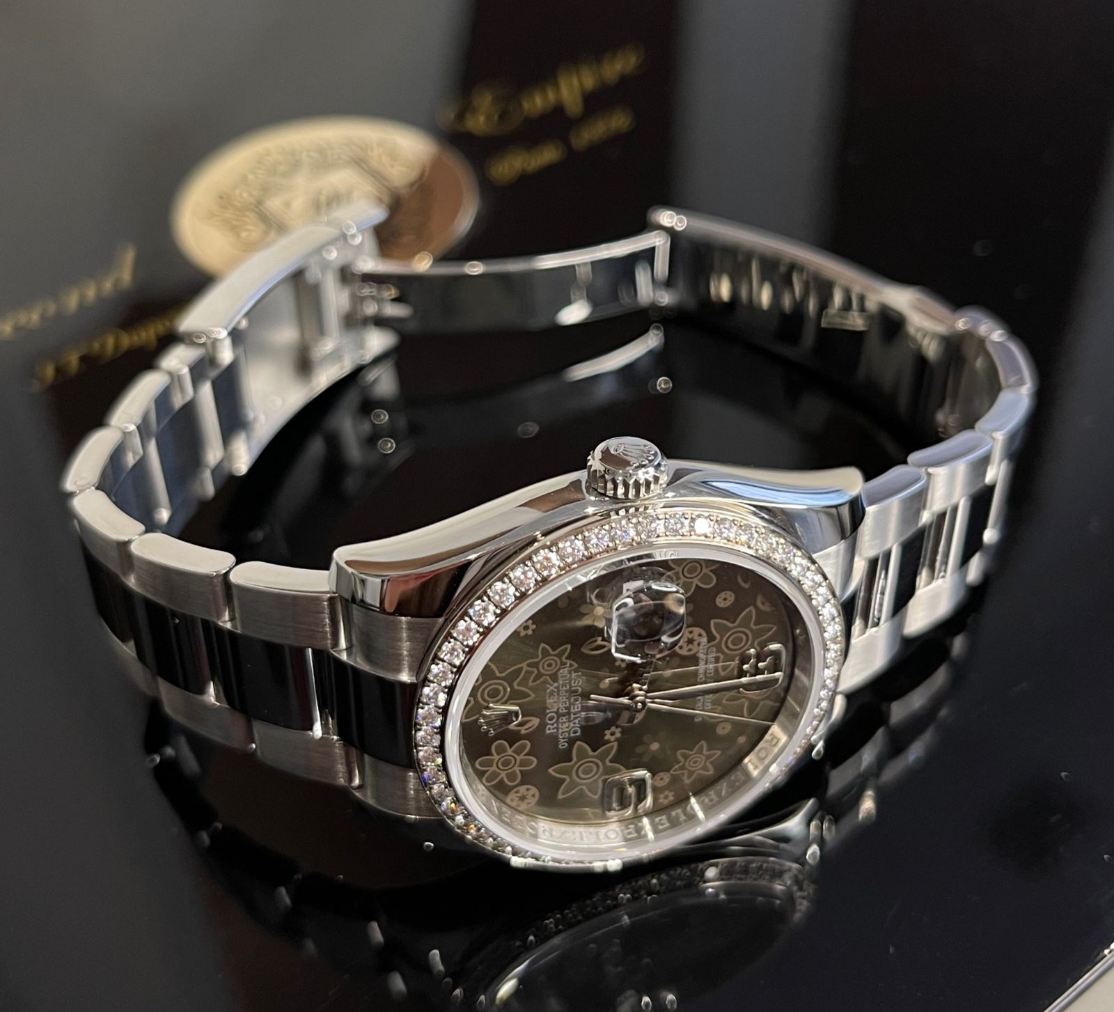 Швейцарские часы Rolex Datejust 36 mm, Oystersteel, white gold and diamonds 116244-0006 #3