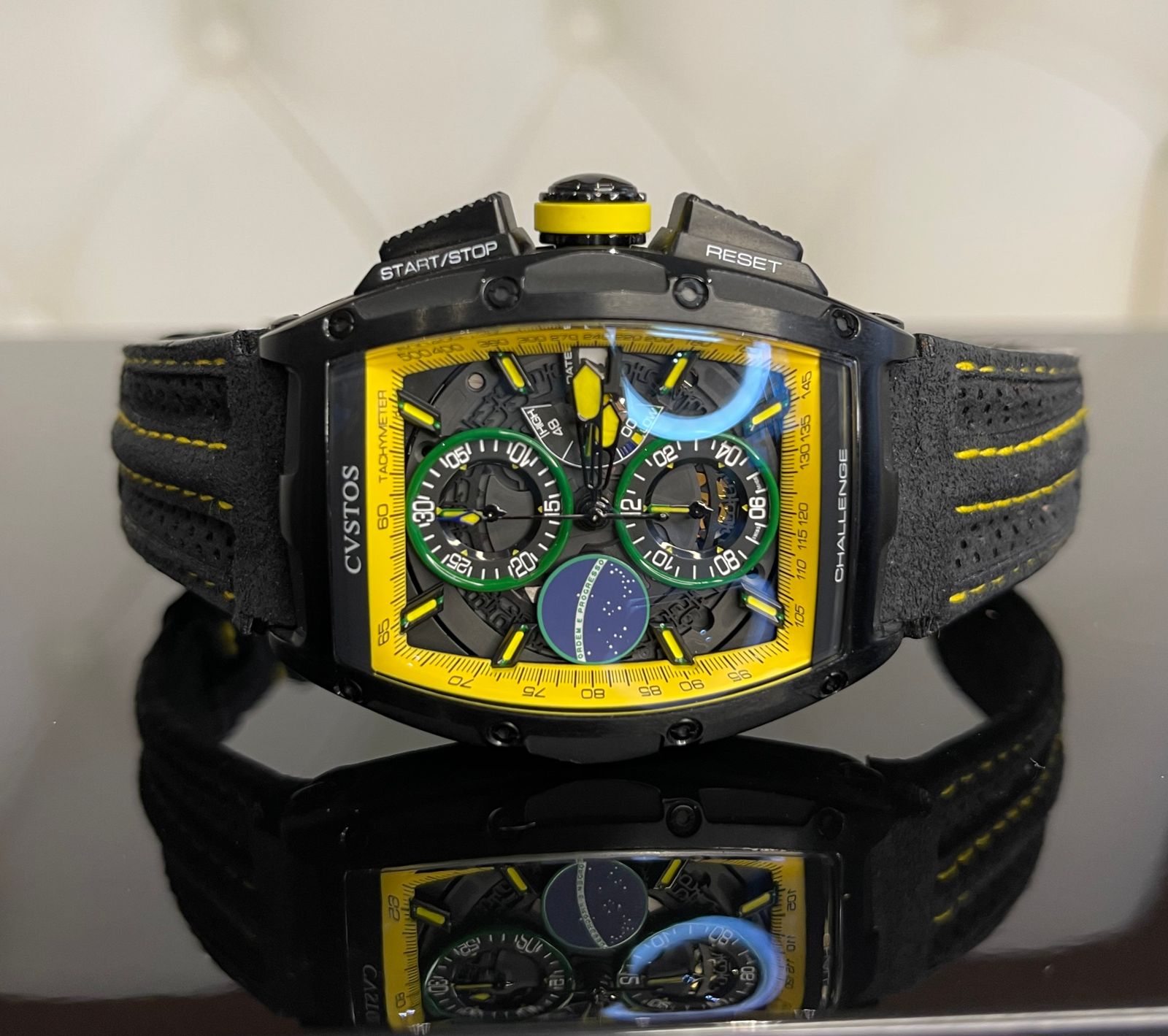 Швейцарские часы Cvstos Challenge Chronograph Automatic Brazil Limited Edition #3