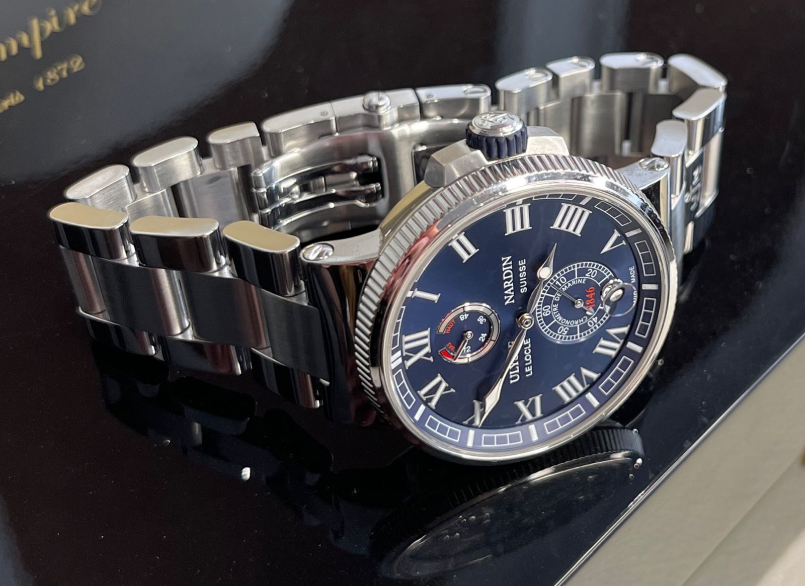 Швейцарские часы Ulysse Nardin Marine Chronometer Manufacture 43mm  1183-126-7M/43 #3