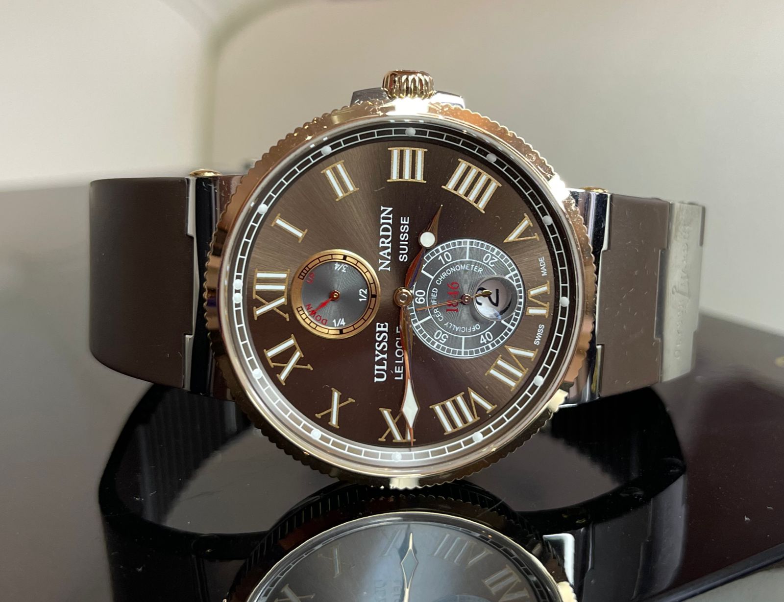 Швейцарские часы Ulysse Nardin Marine Collection Maxi Marine Chronometer 43mm 265-67-3/45 #3