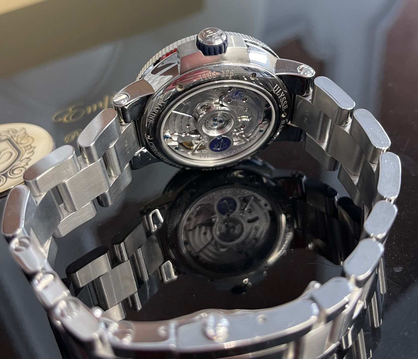 Швейцарские часы Ulysse Nardin Marine Chronometer Manufacture 43mm  1183-126-7M/43 #6