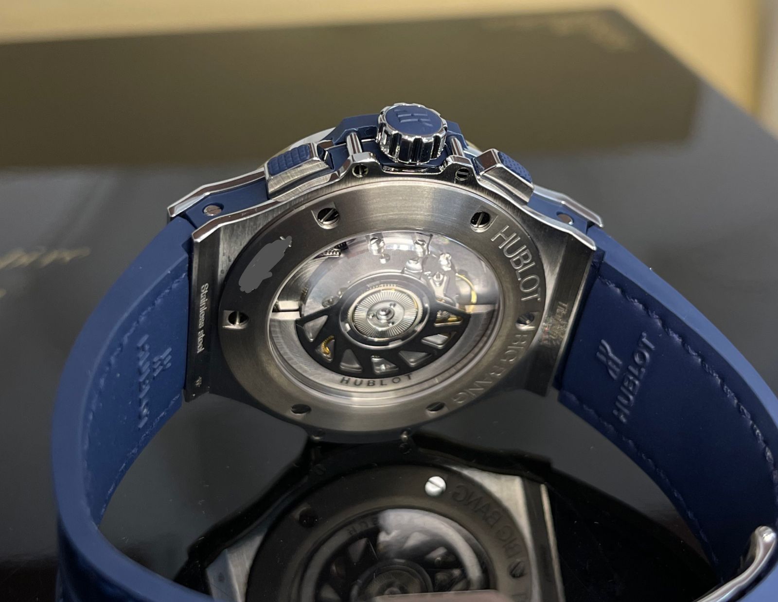 Швейцарские часы Hublot Big Bang Steel Blue Diamonds 41mm 341.SX.7170.LR.1204 #5