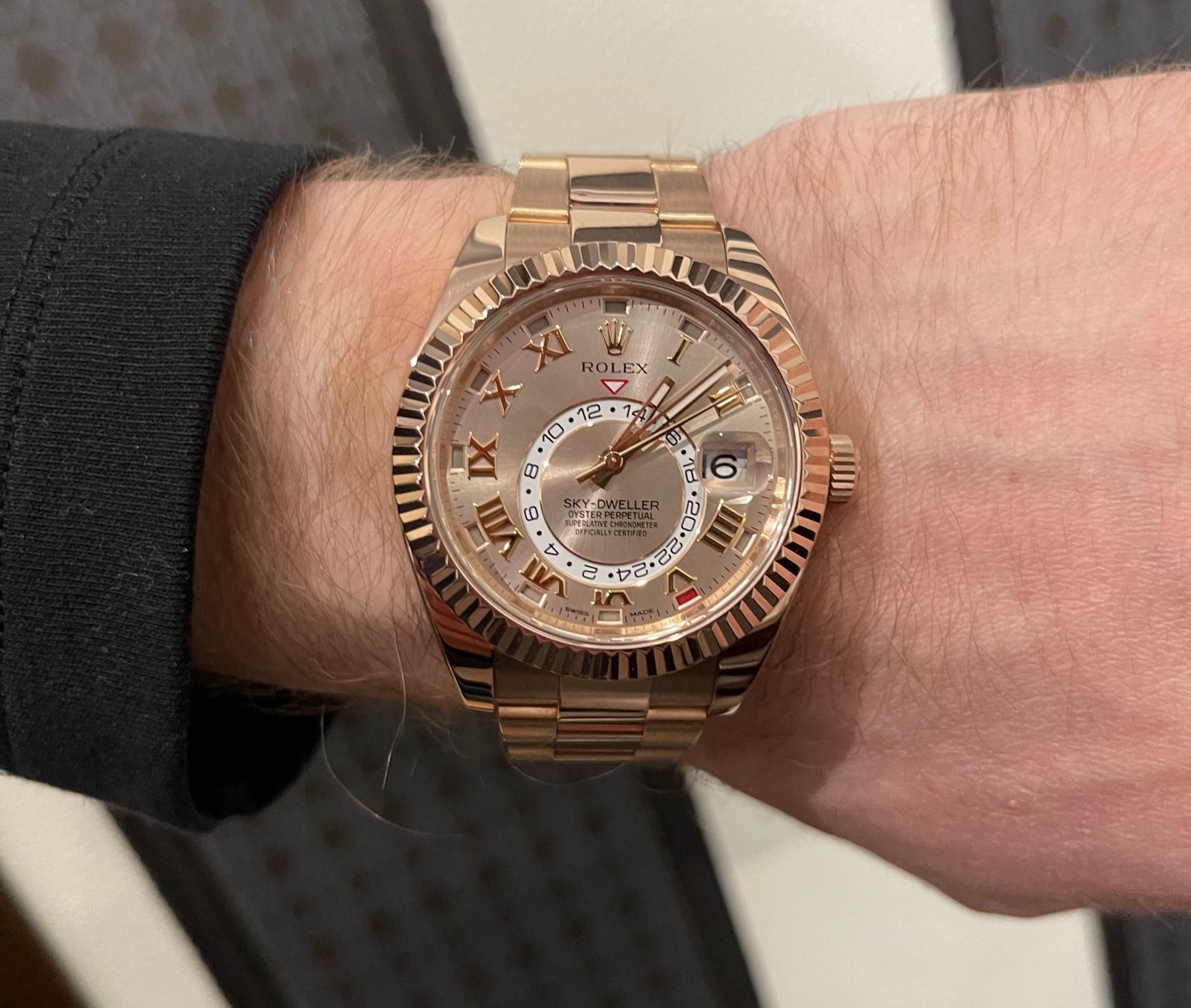 Швейцарские часы Rolex Sky-Dweller 42mm Everose Gold 326935-0004 #3