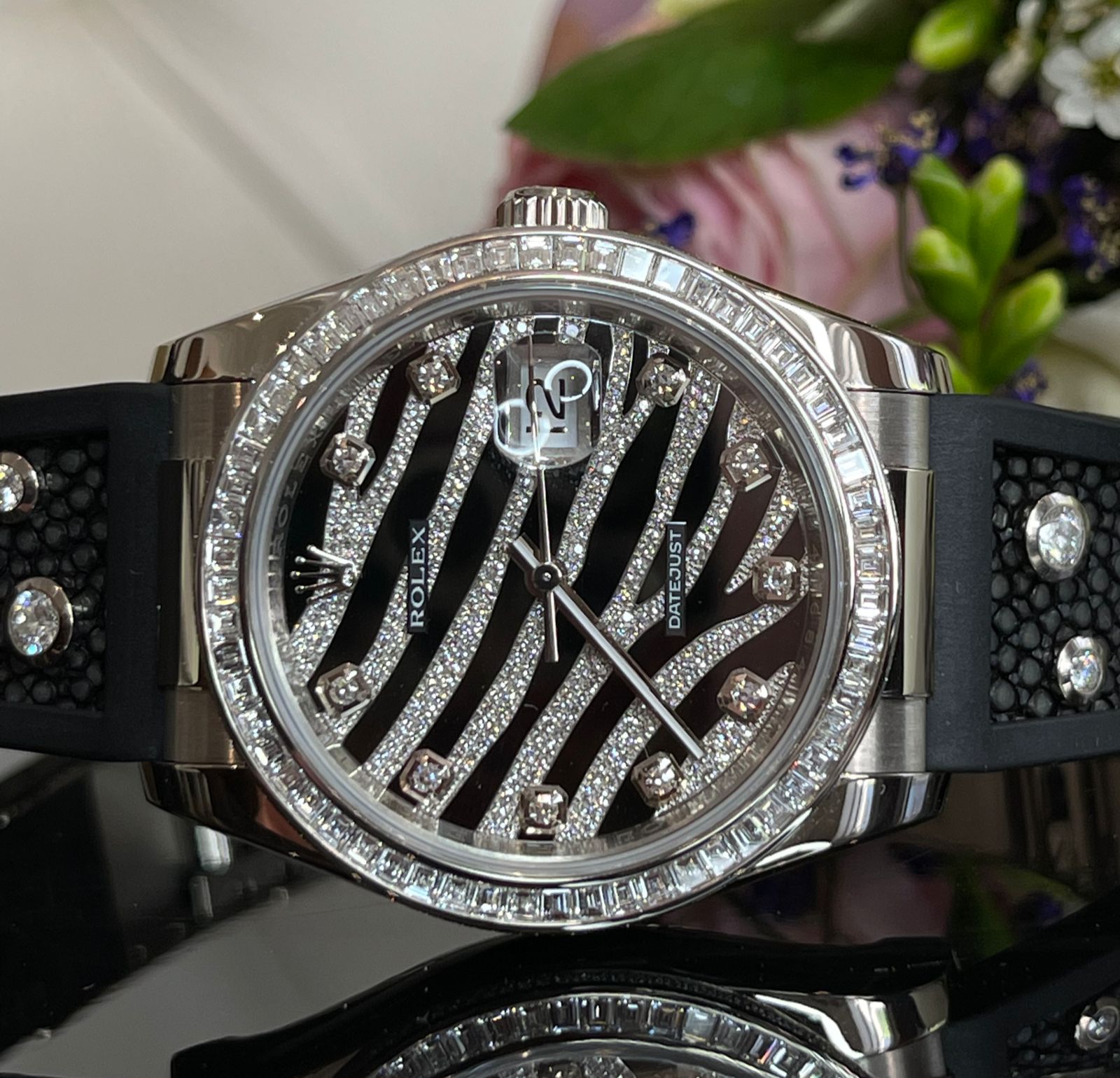 Швейцарские часы Rolex Royal Black 36mm White Gold 116189BBR #4