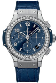 Швейцарские часы Hublot Big Bang Steel Blue Diamonds 41mm 341.SX.7170.LR.1204