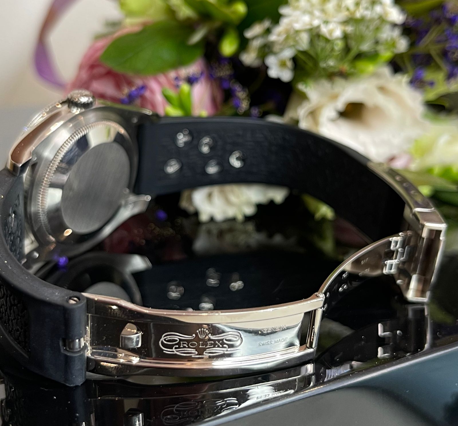 Швейцарские часы Rolex Royal Black 36mm White Gold 116189BBR #7