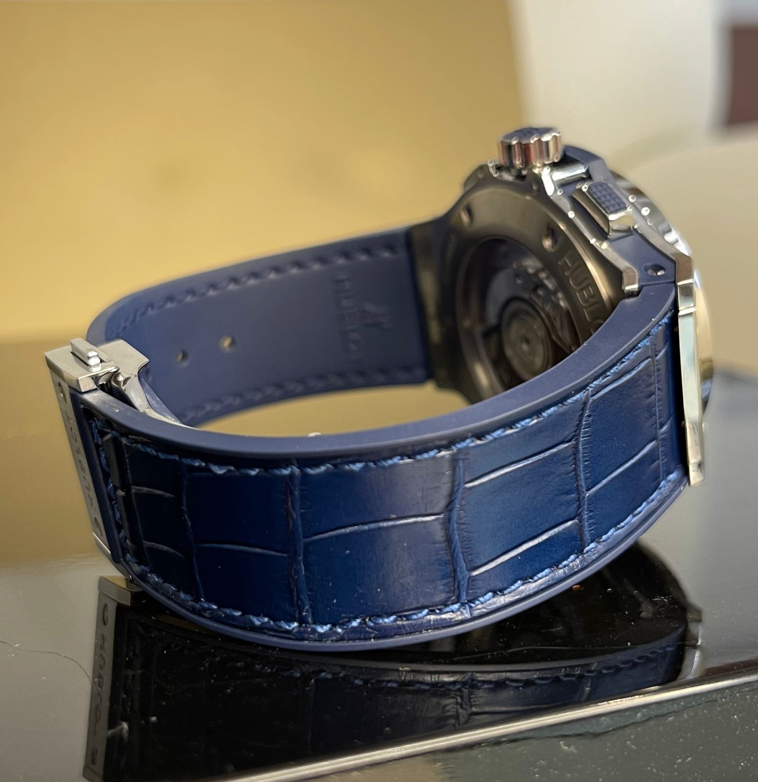 Швейцарские часы Hublot Big Bang Steel Blue Diamonds 41mm 341.SX.7170.LR.1204 #4