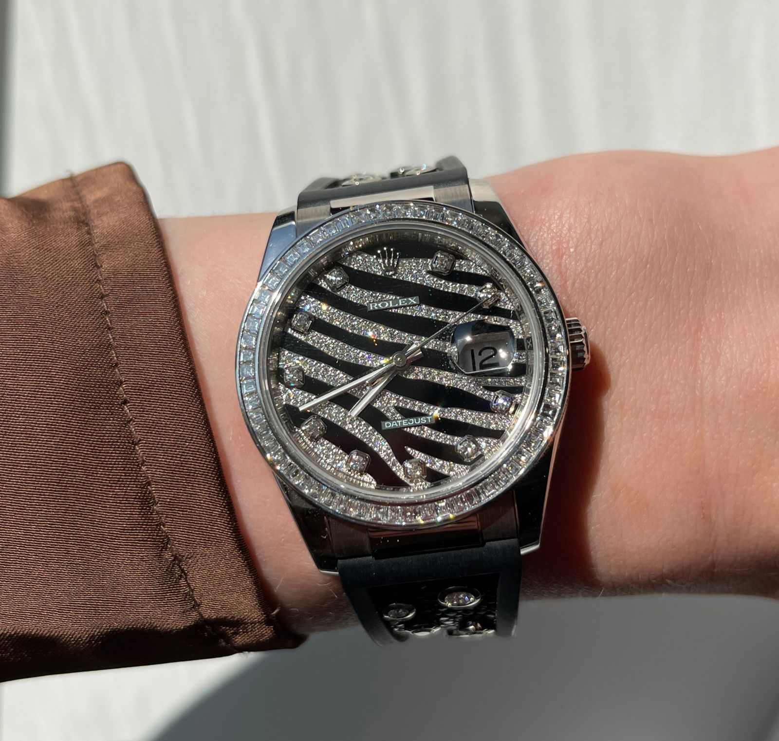 Швейцарские часы Rolex Royal Black 36mm White Gold 116189BBR #9