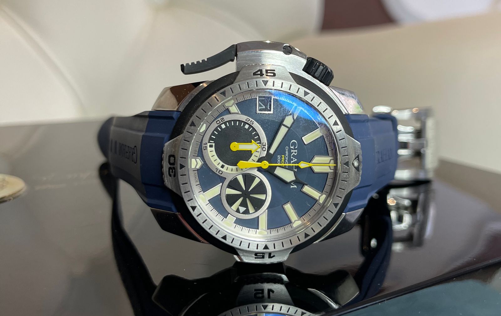 Швейцарские часы Graham Prodive Professional 45mm Impecável 2CDAV.U01A.K87F #2