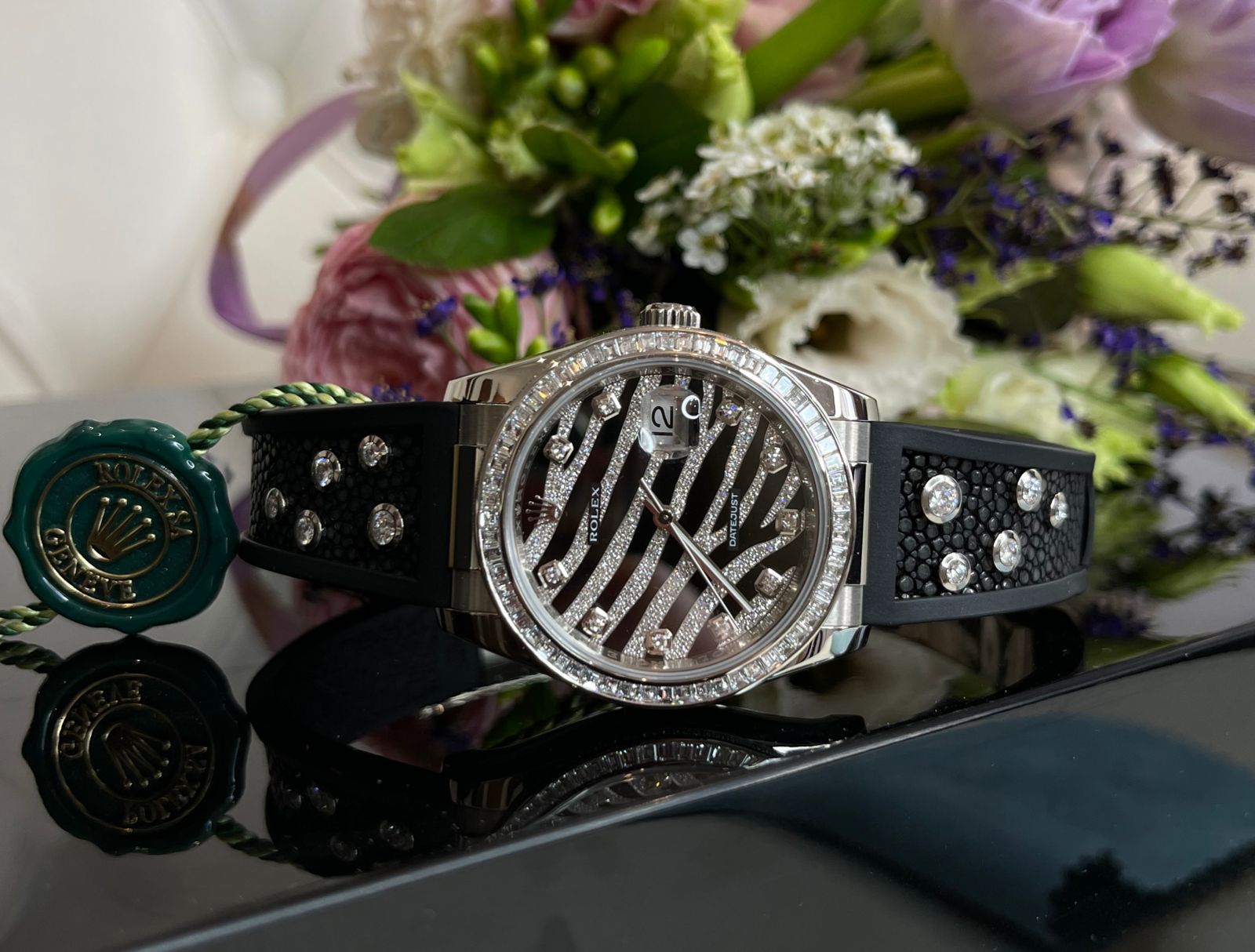 Швейцарские часы Rolex Royal Black 36mm White Gold 116189BBR #2