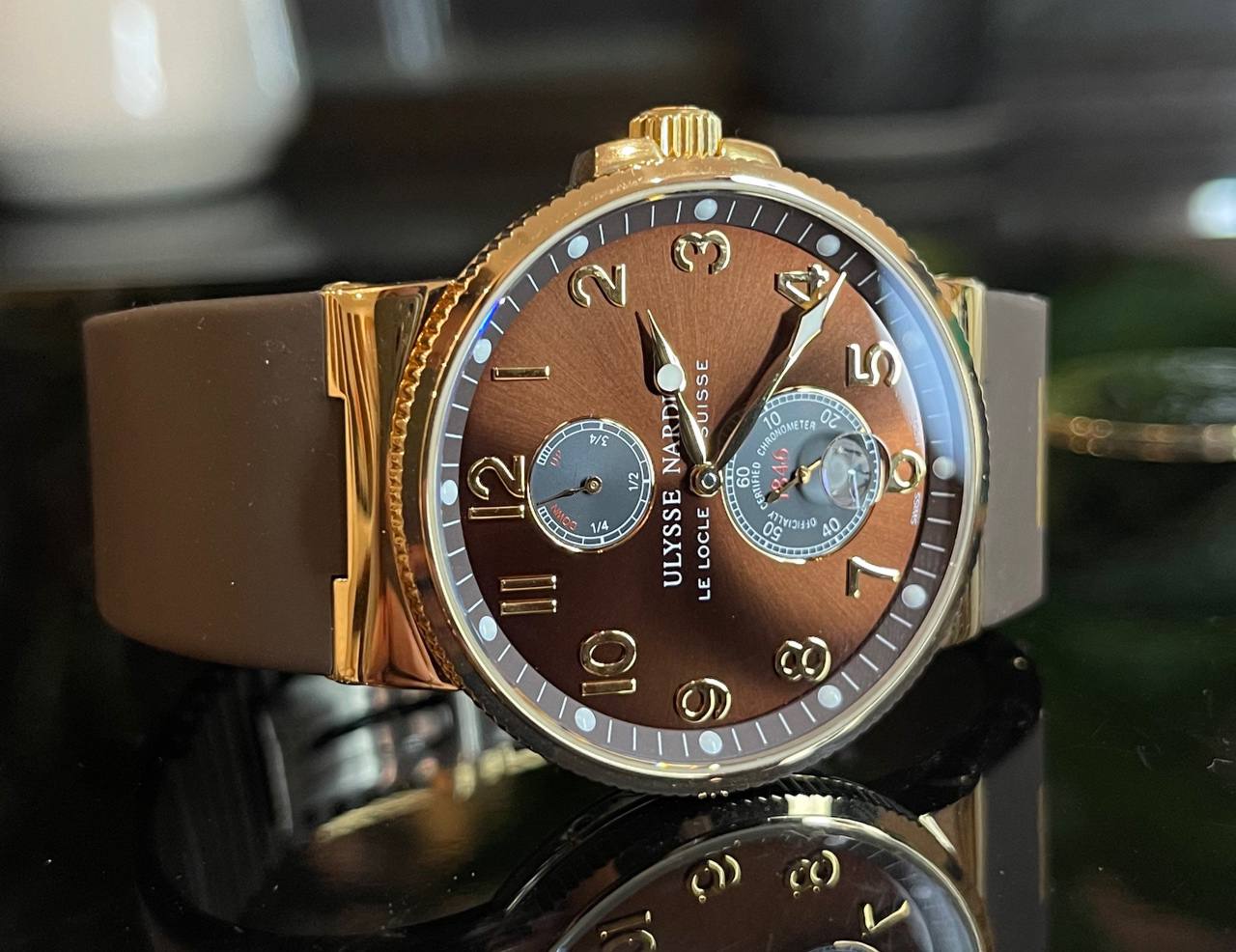 Швейцарские часы Ulysse Nardin UN Maxi Marine Chronometer 41mm 266-66-3/625 #3