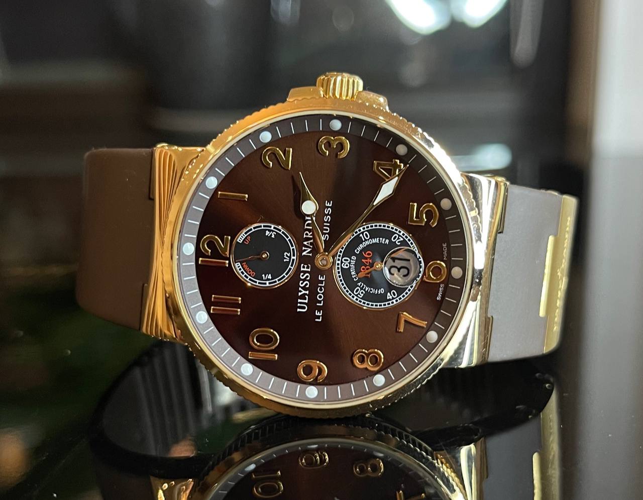 Швейцарские часы Ulysse Nardin UN Maxi Marine Chronometer 41mm 266-66-3/625 #2
